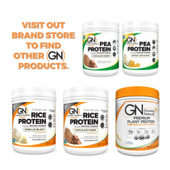 Growing Naturals pea protein poured over oatmeal to boost protein content.
