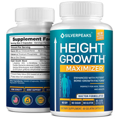 Growth Capsules taller bone-strength formula with calcium, USA made