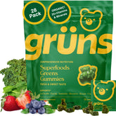 Grüns Adults Super Greens Gummies bottle front view