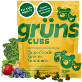 Gruns Kids Multivitamin Super Greens Gummies bottle and packaging