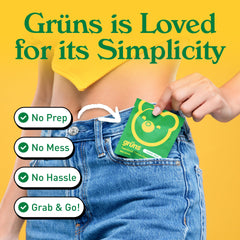 Fiber content and gut health information for Gruns Gummies