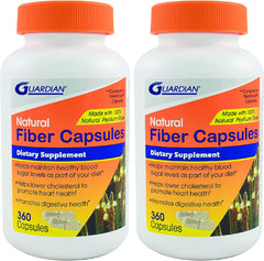 Guardian Psyllium Fiber Capsules bottle label showing 720 count