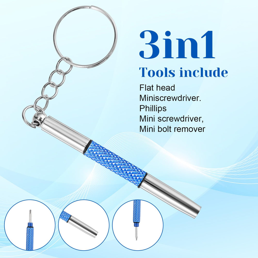 5-piece eyeglass screwdriver kit with storage box
