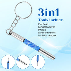 5-piece eyeglass screwdriver kit with storage box