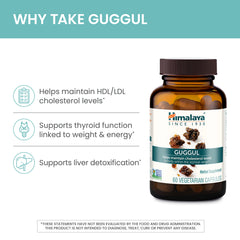Guggul cholesterol support label highlighting 750 mg