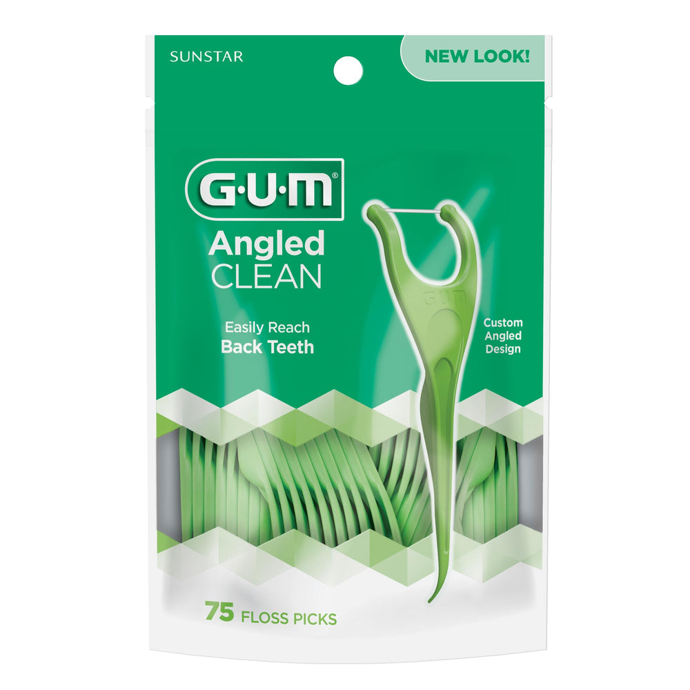 Pack of four 75-count floss picks boxes