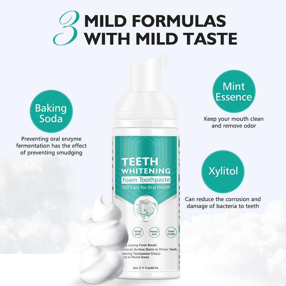 Deep cleaning gums and whitening action