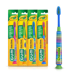GUM Crayola Deep Clean Kids Toothbrushes pack of 4 hero image