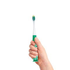 Close-up of the compact toothbrush head for ages 3-5