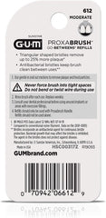 Close-up of GUM Proxabrush refills 612 bristles