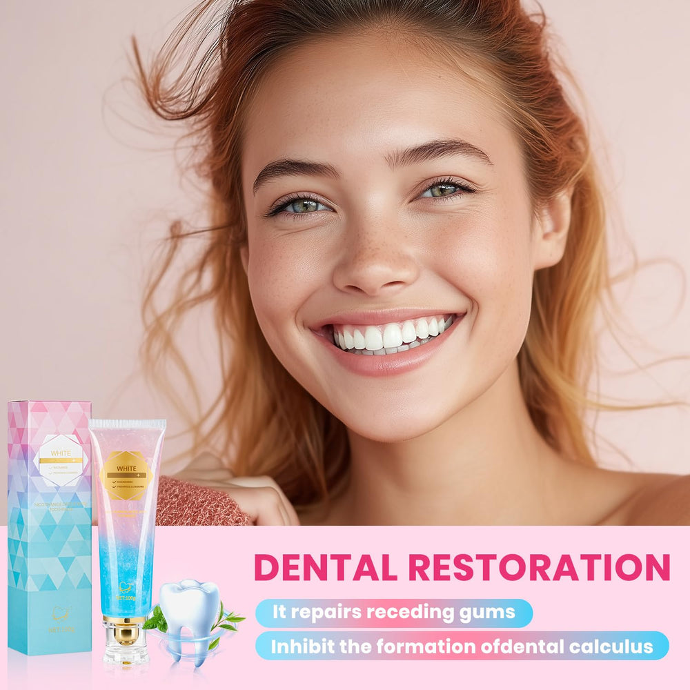 Illustration showing gum health benefits from Niacinamide toothpaste