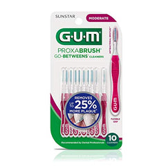 Close-up of soft bristles on GUM Proxabrush Go-Betweens
