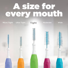 Breathable travel cap included with interdental brush