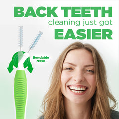 Non-slip rubber handle and bendable neck for easy maneuvering