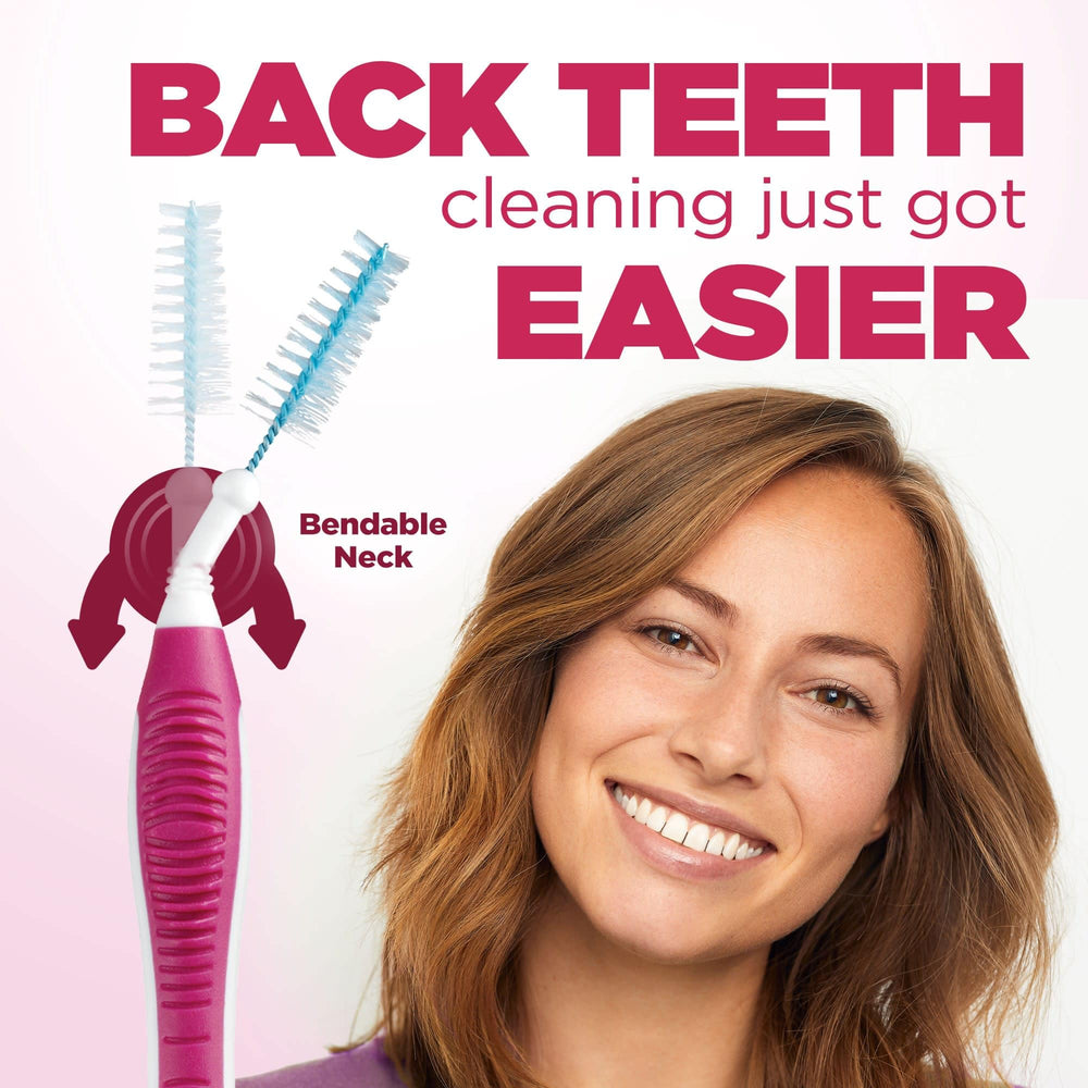 Proxabrush cleaning around braces and dental devices