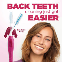 Proxabrush cleaning around braces and dental devices