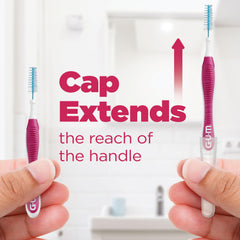 Moderate interdental brush for moderately spaced teeth