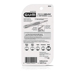 Interdental brush cleaning around braces