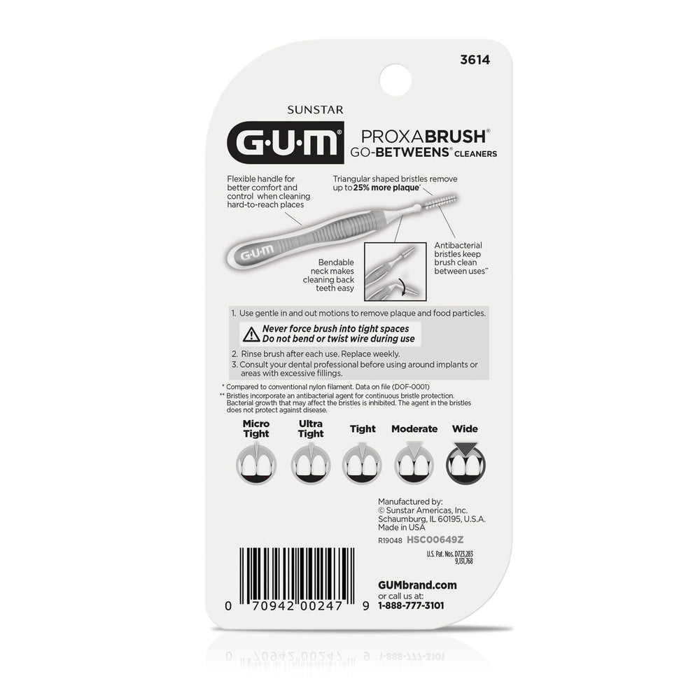Compact interdental brush suitable for travel