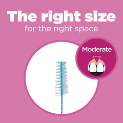 Nylon-coated wire on interdental brush cleaning between teeth