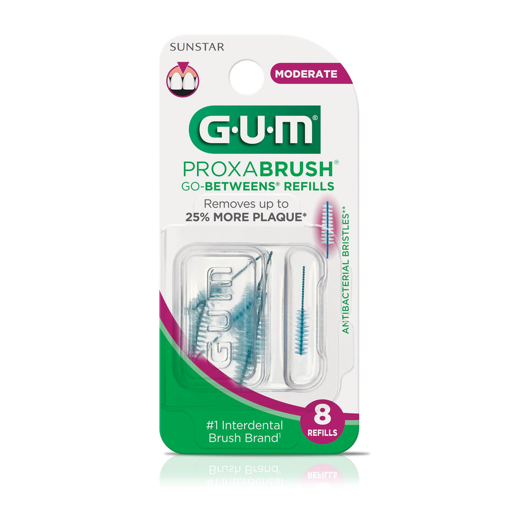 GUM Proxabrush Go-Betweens branding on packaging