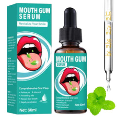 Gum Restore Drops bottle with dropper and natural ingredients