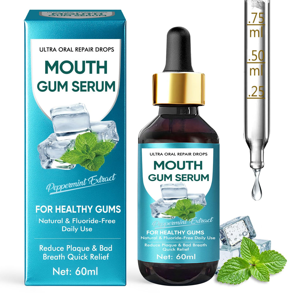 Gum Restore Drops bottle and packaging for Gum Repair, 60 ml
