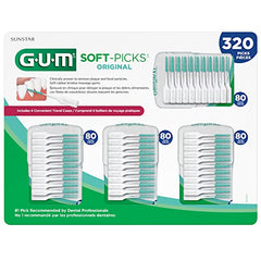 Close-up of ultra-soft rubber bristles on GUM Soft-Picks