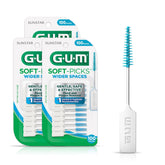 GUM Soft-Picks Wide Space dental picks with carry case