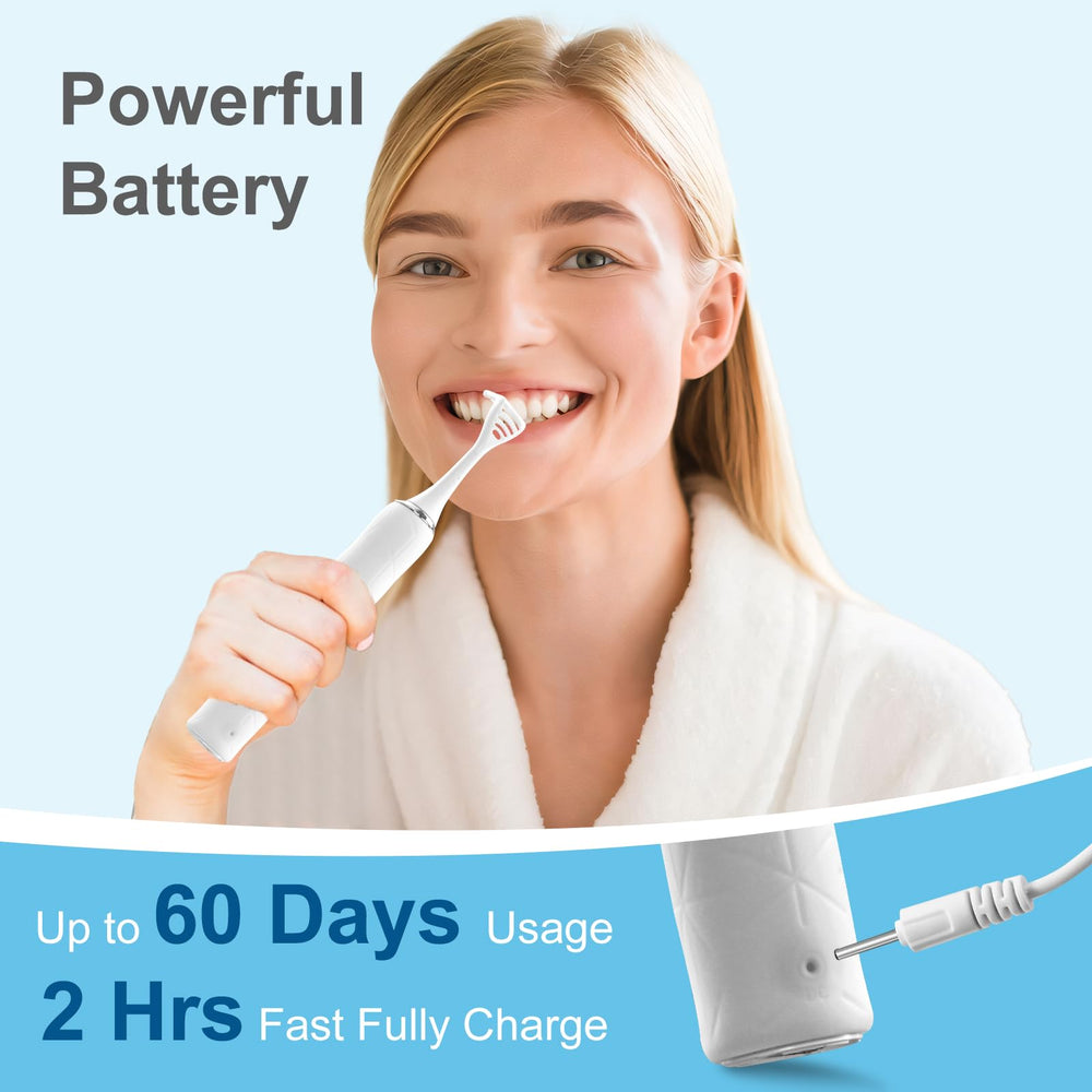 Gum stimulation feature with LED light for visibility