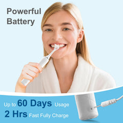 Gum stimulation feature with LED light for visibility