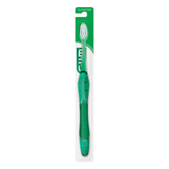 Twice-daily brushing depicted with toothbrush