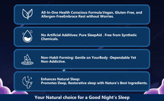 Gummies bottle beside a glass of water for nightly sleep routine