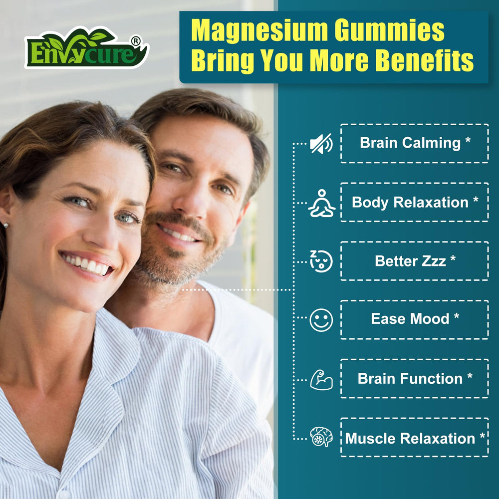 Nutrition facts label for magnesium glycinate gummies
