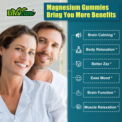 Nutrition facts label for magnesium glycinate gummies
