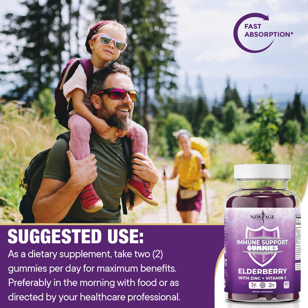 Gummies ingredients highlight Vitamin C and Zinc