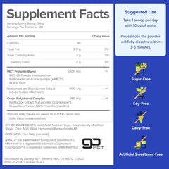 Lifestyle shot showing a healthy breakfast with Gundry MD MCT Wellness Powder