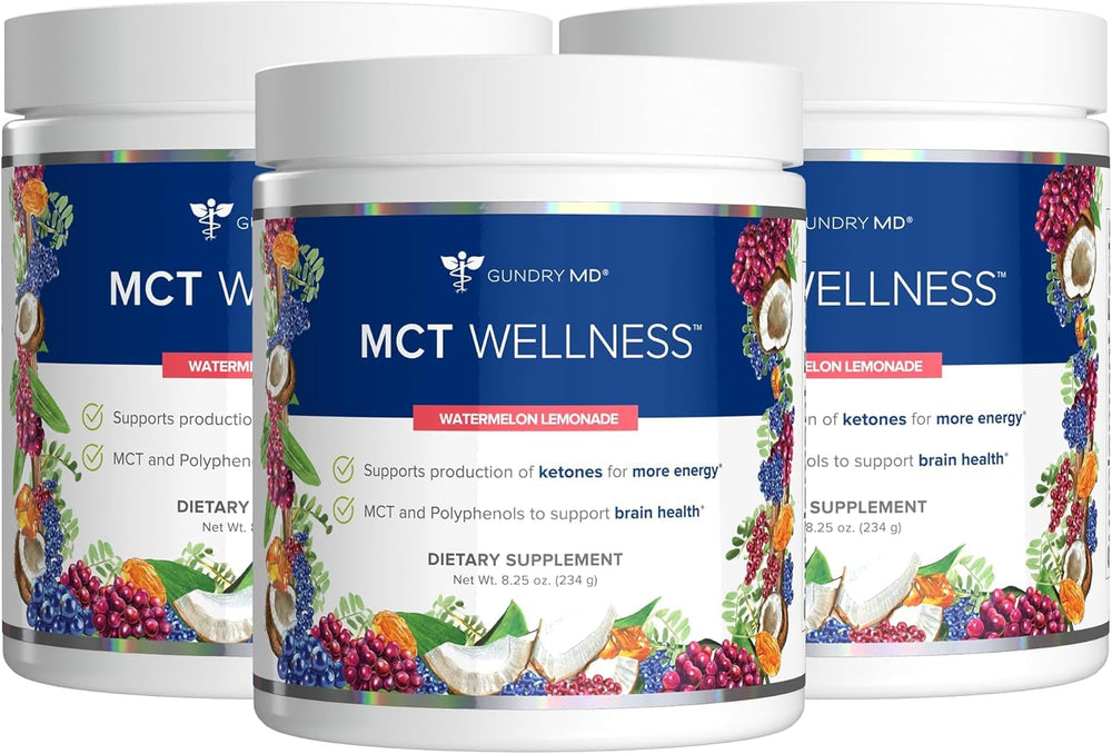 Gundry MD MCT Wellness Powder Canister in Watermelon Lemonade flavor