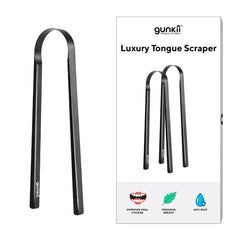 Gunkii Tongue Scraper Black 2-Pack pack shot