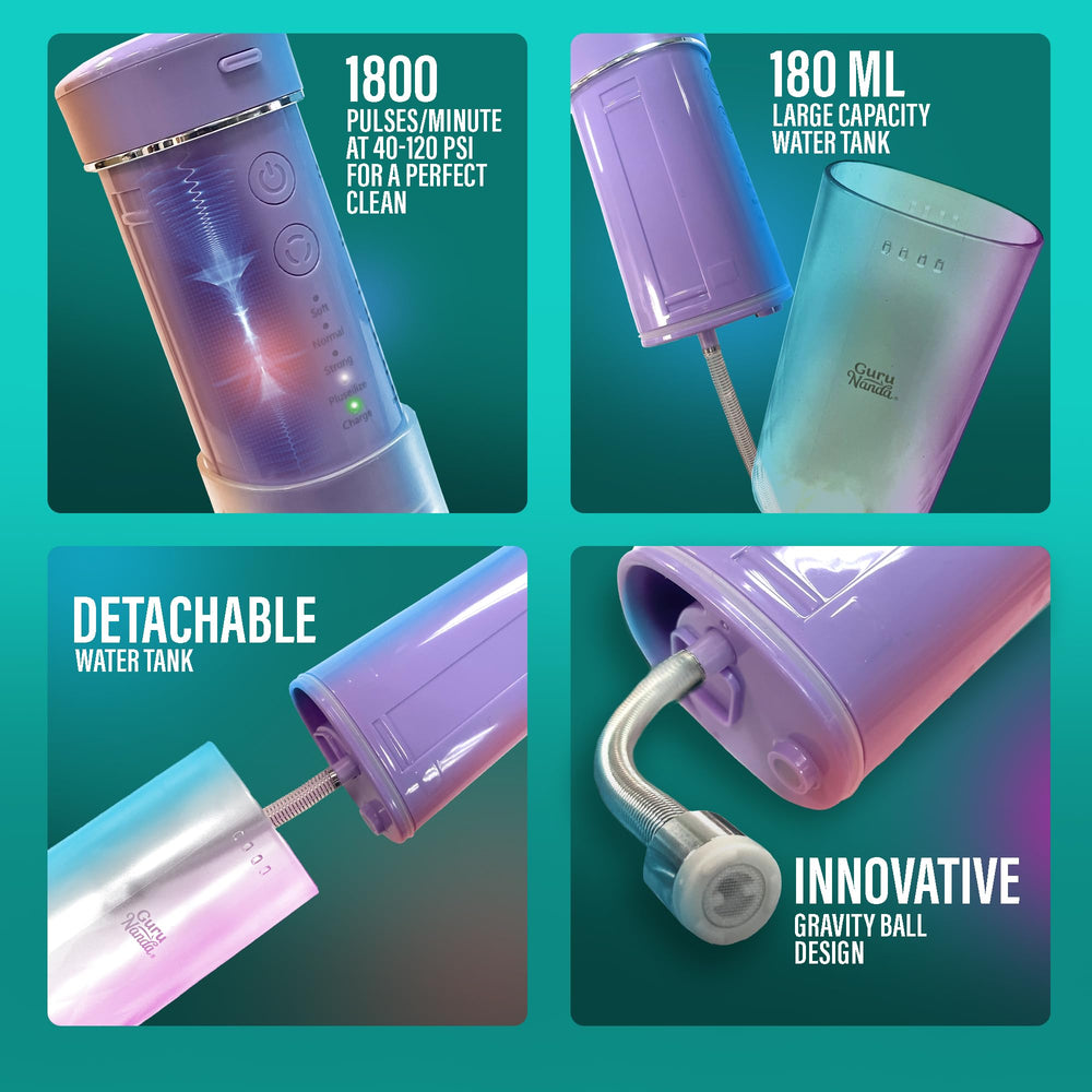 Coconut oil-based oil pulling sachets close-up