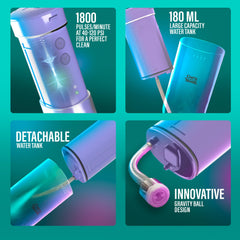 GuruNanda compact flosser with collapsible 180 ml tank