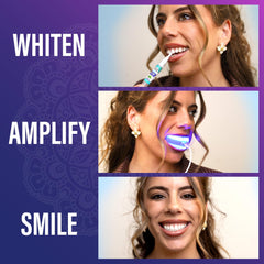 Before and after whitening comparison