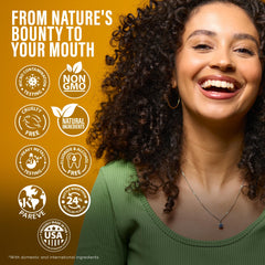 Fluoride-free toothpaste with natural ingredients