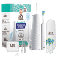 GuruNanda Lion & Lamb Kit 2.0 main product image showing toothbrush and flosser