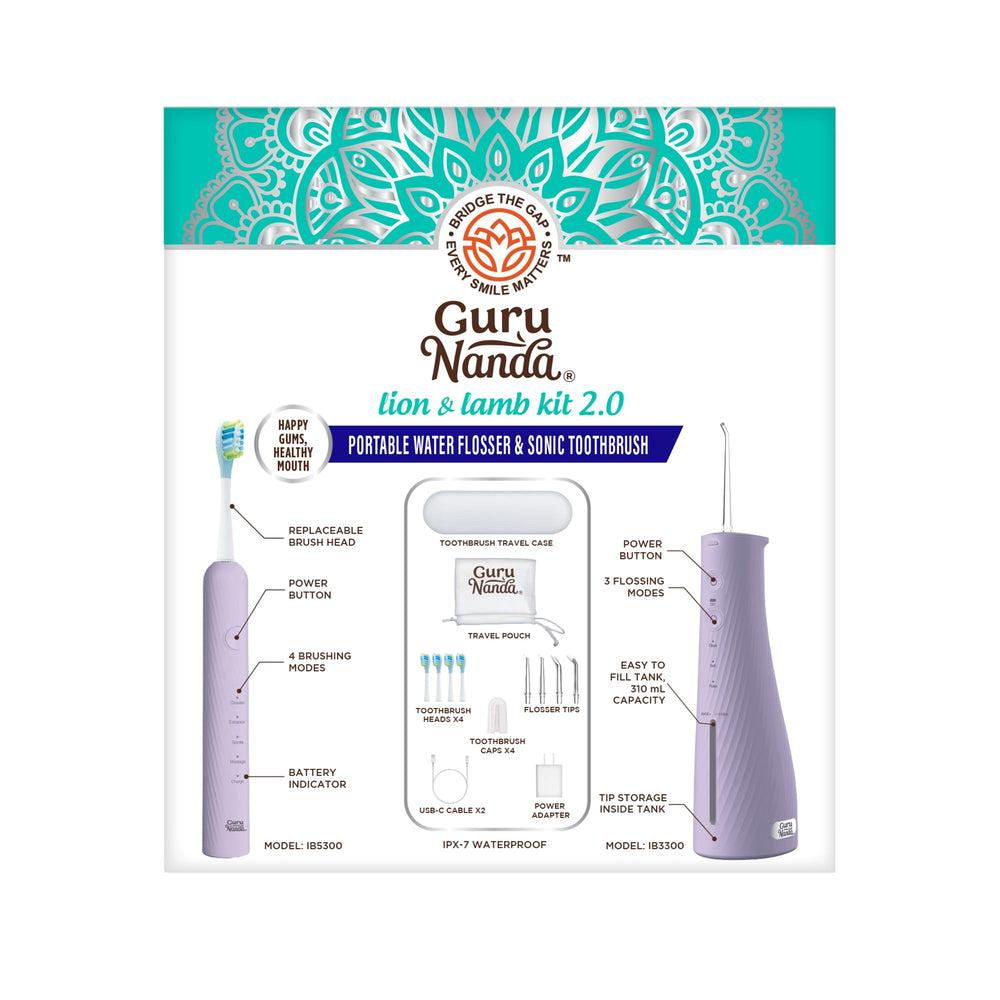 Packaging for GuruNanda Lion & Lamb Kit 2.0 lavender edition