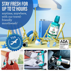 Breath Harmonizer mouthwash bottle highlighting pH balance and fluoride-free formula