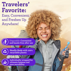 Close-up of extra-soft Softex bristles