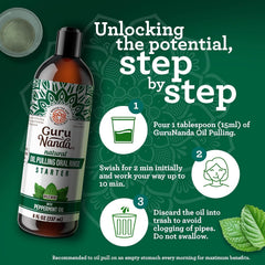 Bottle shown with ingredients for GuruNanda Starter Pulling Oil