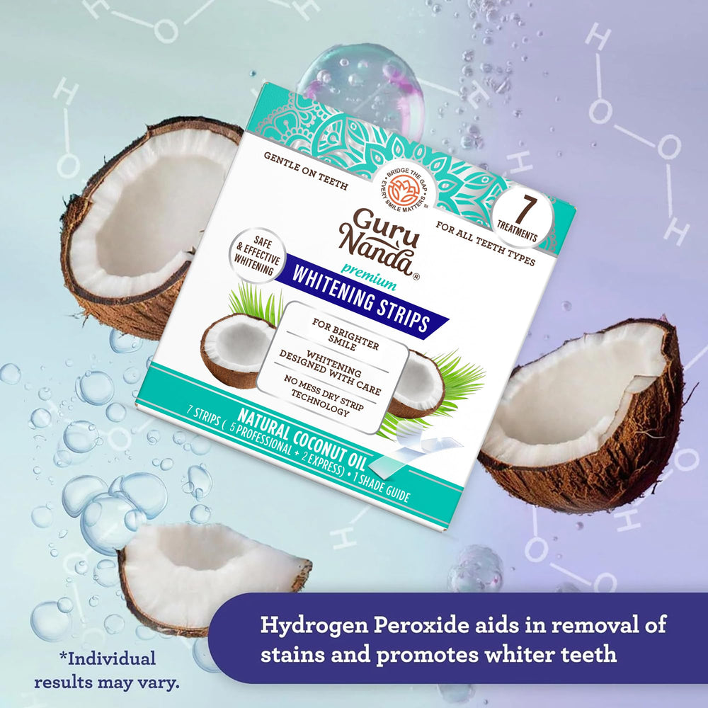 Hydrogen peroxide whitening formula with coconut extracts