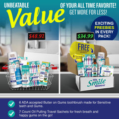 Mouthwash dual-barrel design close-up